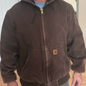 Carhartt Brown Hooded Jacket